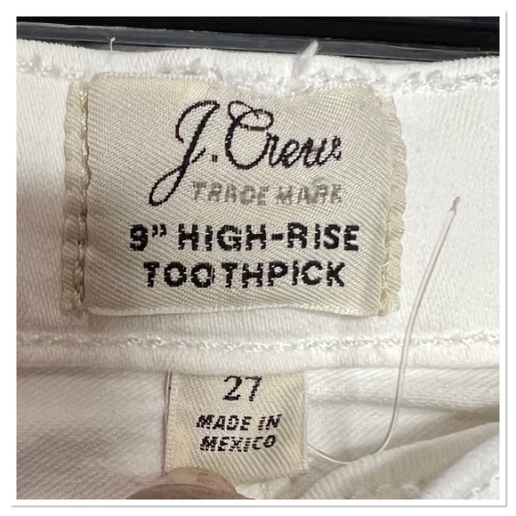 J Crew 9” High-Rise Toothpick Cotton Blend Zipper Fly Jeans Sz 27 - Picture 9 of 9